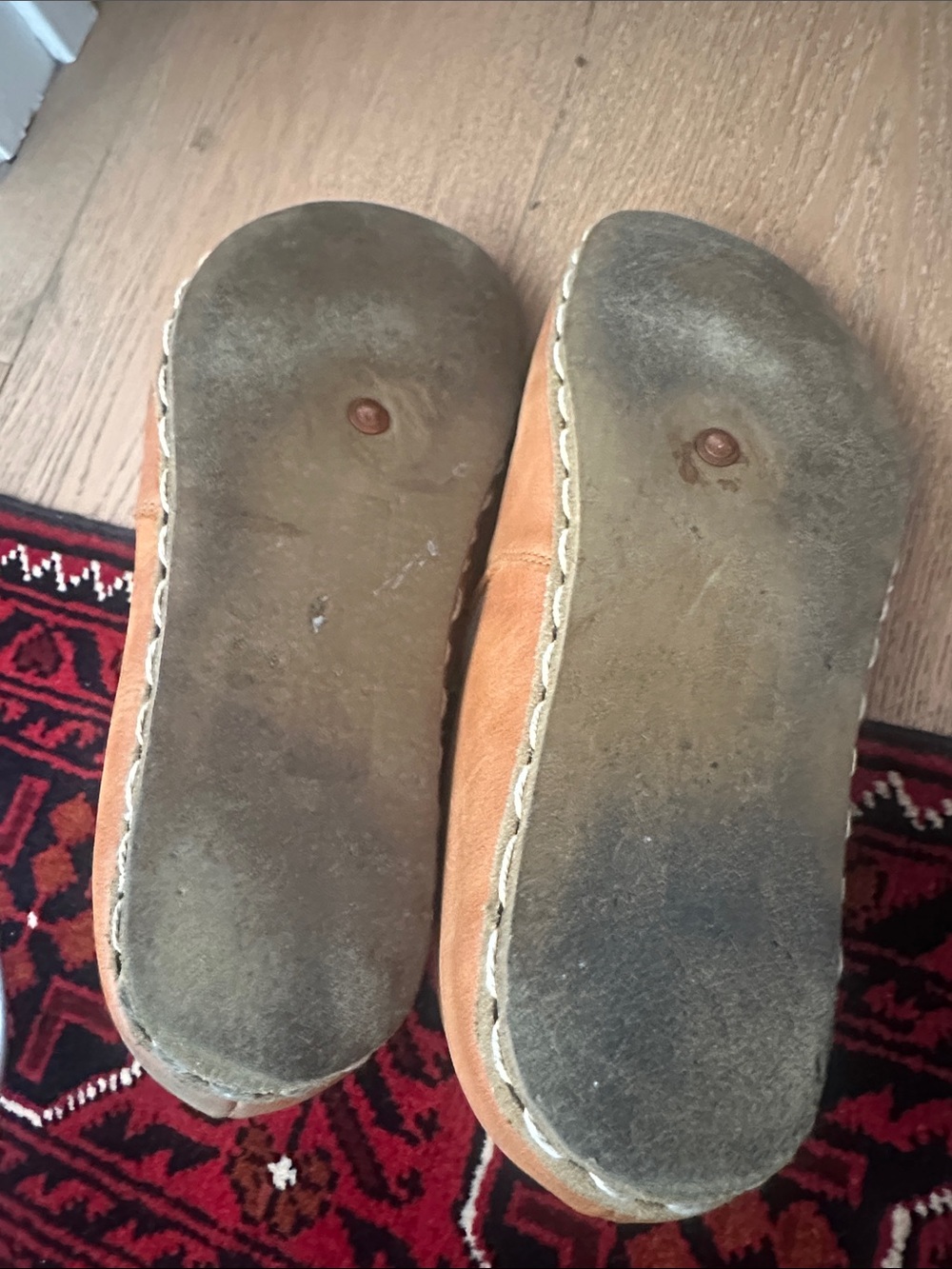Handcrafted Men's Slip-On Leather Loafers - Tan - Picture 3 of 3